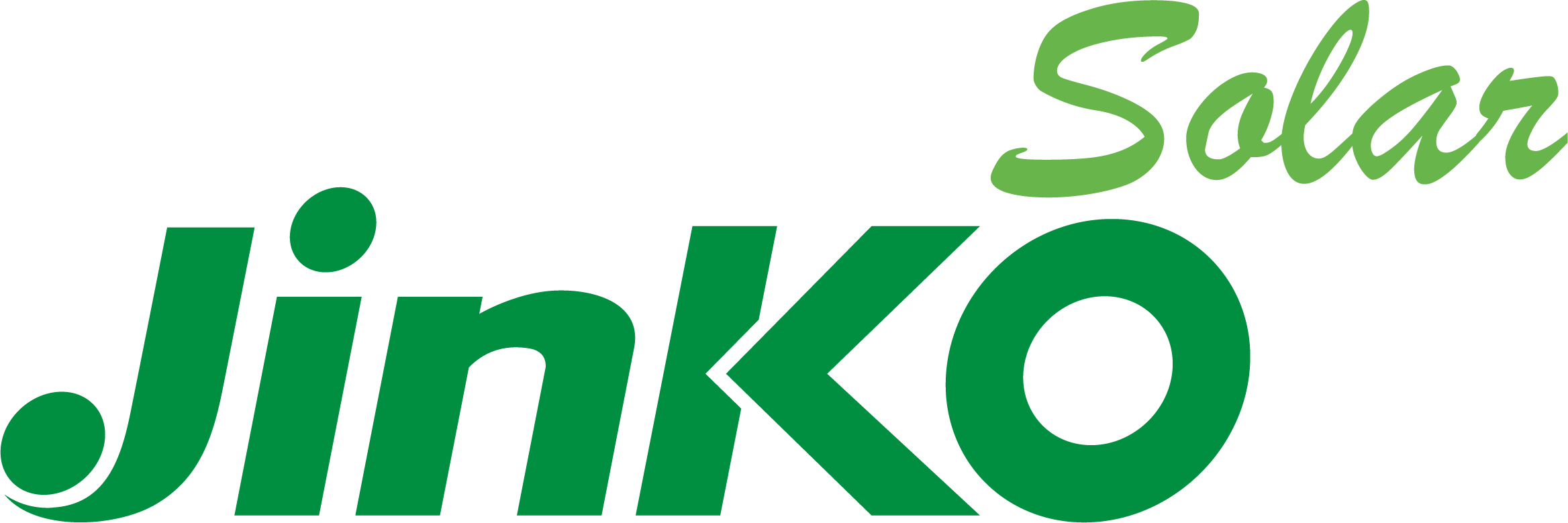 لوگوی رسمی شرکت جینکو سولار (Jinko Solar)؛ رتبه اول تولیدکنندگان برتر ماژول‌های خورشیدی در جهان