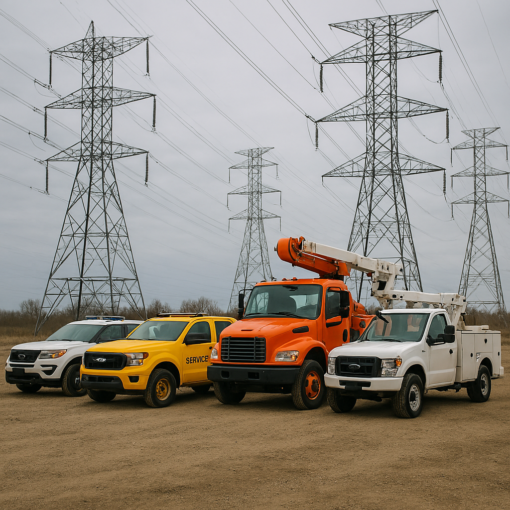 خودروهای عملیاتی شرکت پگاه انرژی در پروژه توسعه و بهینهسازی شبکه برق فشار متوسط ملارد