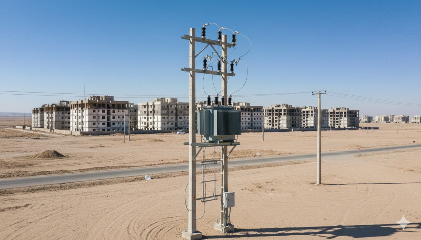 Installation of overhead substations for the Medium-Voltage Network in Malard.